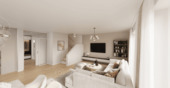 DREIZLER-Immobilien-Muenster-DHH-Diele-Wohnzimmer - 