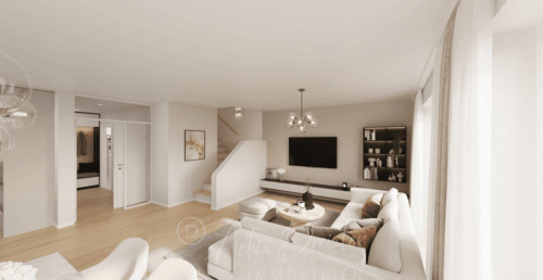 DREIZLER-Immobilien-Muenster-DHH-Diele-Wohnzimmer - 