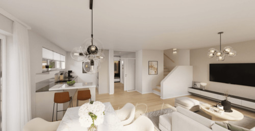 DREIZLER-Immobilien-Muenster-DHH-Küche-Wohnen - 