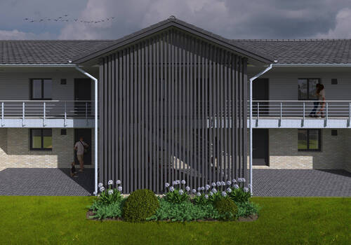 Modernes Treppenhaus - 