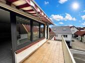 Balkon (KI Wetter) - 3 Zimmer Etagenwohnung zur Miete in Großostheim