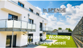 Terrassenwohnung bezugsfertig - In SPENGE: 3 Zi. Neubau - Terrassen - Wohnung zum EInzug bereit. 29m² Süd - West - Terrasse plus Gartenbereich.