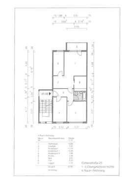 Eichenstraße 25 2.OG, 4-RWE vermaßt - 