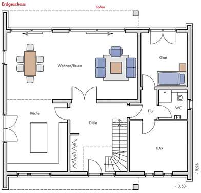 EG_Wannsee.jpg - 6 Zimmer Einfamilienhaus zum Kaufen in Kleinmachnow