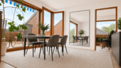 Esszimmer Digitales Staging - Etagenwohnung mit 89,00 m&sup2; in Stuttgart zum Kaufen