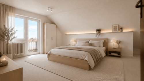 Schlafzimmer Digitales Staging - 