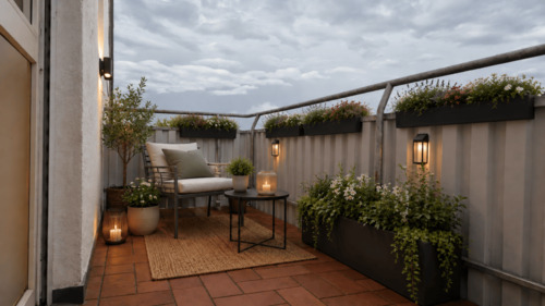Balkon 1 Digitales Staging - 