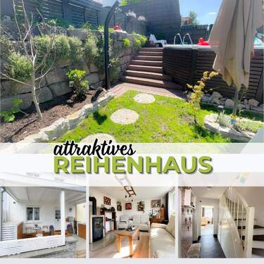 Charmantes Reihenhaus - WOHNEN AUF DER SONNENSEITE: Gepflegtes Reihenhaus mit tollem Garten und Pool