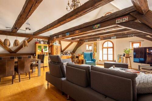 Wohnzimmer - 1 Zimmer Etagenwohnung in Amberg