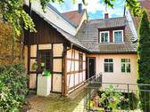 Stadthaus mit Seitenanbau, Lichthof und Garten (Ostansicht) ) - *SCHMUCKSTÜCK AM SALZMARKT* Modernes, helles Stadthaus mit Garten und Nebengebäude sucht neuen Eigentümer
