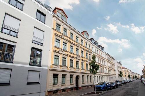 Gebäudeansicht - Etagenwohnung mit 47,60 m&sup2; in Leipzig zum Kaufen