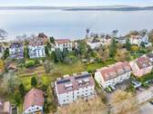 Luftaufnahme - hoch über dem Bodensee - 4 Zimmer Etagenwohnung in Meersburg