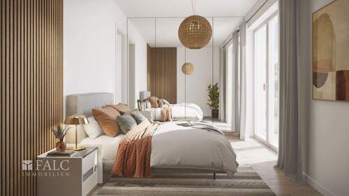 Einrichtungsbeispiel Schlafen - 2 Zimmer Etagenwohnung in Baldham