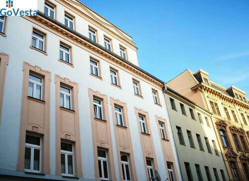 Frontalansicht - 3 Zimmer Etagenwohnung zum Kaufen in Halle