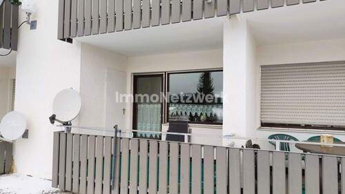 Blick auf den Balkon - 1 Zimmer Etagenwohnung in Schonach im Schwarzwald