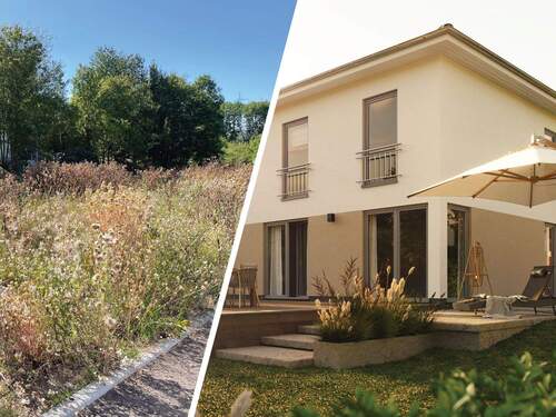 Fl152 RE - Vorschau Grundstück - Schick und gradlinig - die perfekte Form zum stadtnahen Wohnen in Magdala