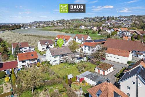 Luftbild - 1 Zimmer Mehrfamilienhaus, Wohnhaus in Ravensburg