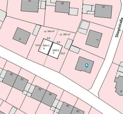 Muster Lageplan mit zwei DHH.jpg - Grundstück in Mühldorf a.Inn zum Kaufen