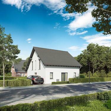 Ansicht Straße - 4 Zimmer Einfamilienhaus zum Kaufen in Reichshof