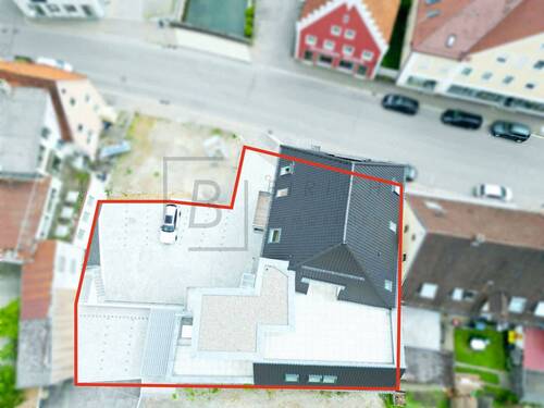 Drohnenbild_Grundstück - Etagenwohnung mit 111,20 m² in Babenhausen zum Kaufen