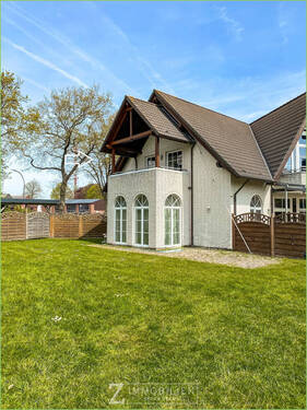 Balkonansicht - Charmante Ferienwohnung in Garding**