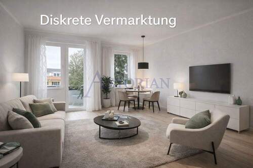 diskrete Vermarktung - Ihr neues Zuhause mit Balkon. - 352.000,00&nbsp;EUR Kaufpreis, ca.&nbsp; 60,50&nbsp;m&sup2;&nbsp;Wohnfl&auml;che