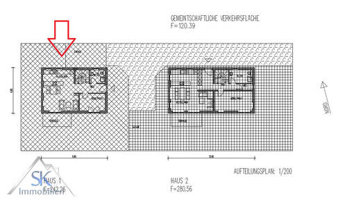 Aufteilungsplan Haus 1 - 
