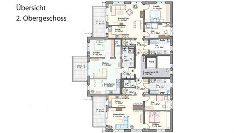Übersicht 2. Obergeschoss - 