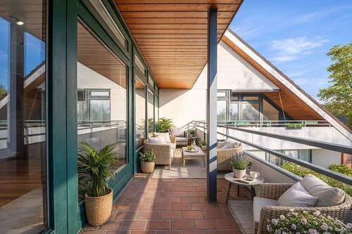 200-8754_Balkon_gestage - 2 Zimmer Etagenwohnung zum Kaufen in Norderstedt