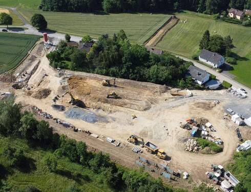 Drohnenaufnahme - Baugebiet 'weisse Leite' in Rödental-Rothenhof