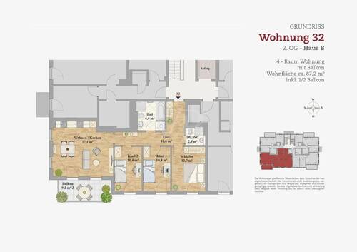 Wohnung 32 - 