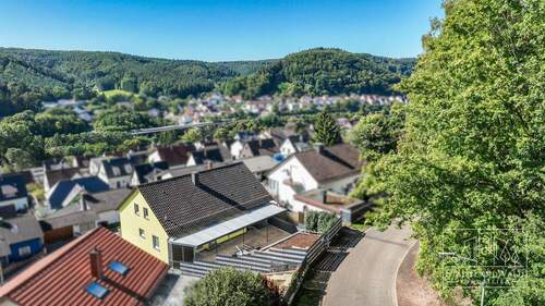 Luftbild - Garten und Ausblick - 