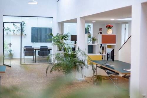 FLEX MINI 2Tage pWoche - FLEX DESK 2,5T pWoche im Mathildenhof: CoWorking mit Atrium, Terrasse & Küche