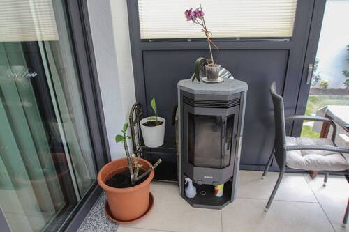 Kamin im Wintergarten - 
