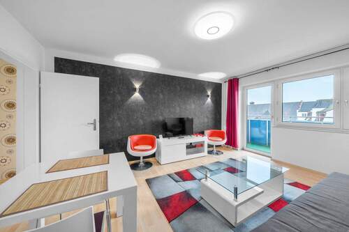 Wohnzimmer.jpg - Moderne 2-Zi-Whg. voll möbliert mitten in Nürnberg