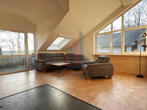 und der lichtdurchflutete Wohnbereich - 