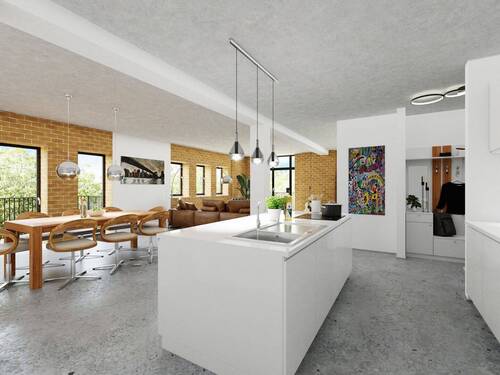 Visualisierung Wohnen 2.JPG - Art Loft am See mit 85 % AFA *** autarke Energieversorgung Strom Wärme +++2 große Balkone +++