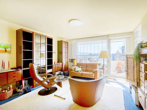 Wohnzimmer Ansicht 2 - 3 Zimmer Etagenwohnung in Ettlingen