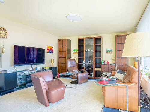 Wohnzimmer Ansicht 1 - Etagenwohnung mit 81,60 m&sup2; in Ettlingen zum Kaufen