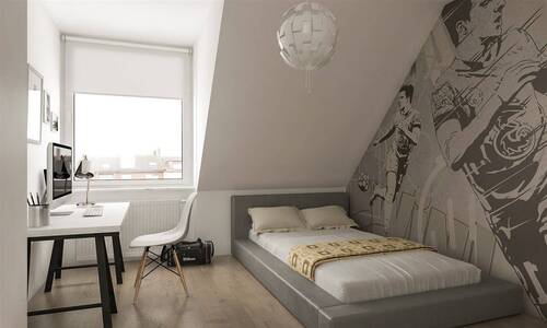 Arbeits/Schlafzimmer - 