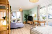 Raumüberblick Wohn- und Schlafzimmer - 