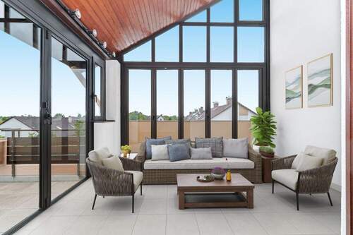 Wintergarten - virtuelles Staging - 