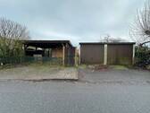 Carport und Doppelgarage - 