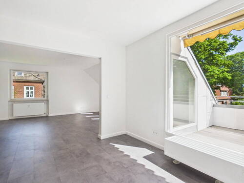 Wohnbereich - 3 Zimmer Etagenwohnung zum Kaufen in Hamburg