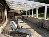 Südterrasse mit Außenkamin - 