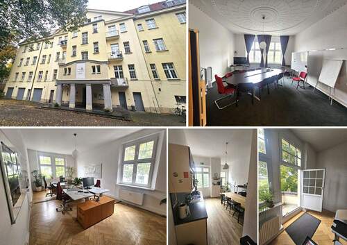 Bild 1 - Große Bürofläche in der Südvorstadt, Parkett, 4 Balkone, gr. Küche, Lift, SP mgl.