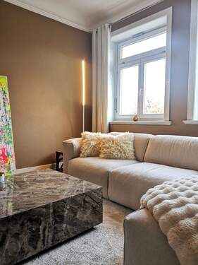 Wohnzimmer - 3 Zimmer Etagenwohnung in Hamburg