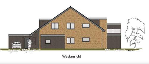Westansicht - 3 Zimmer Etagenwohnung in Uelsen