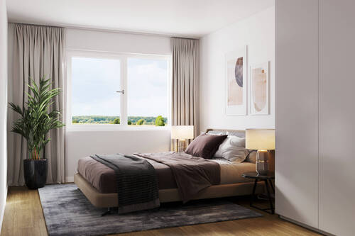 Schlafzimmer - Etagenwohnung mit 58,30 m&sup2; in Kitzscher zur Miete