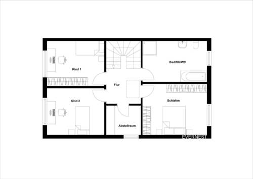 1. Obergeschoss + Abstellraum - 